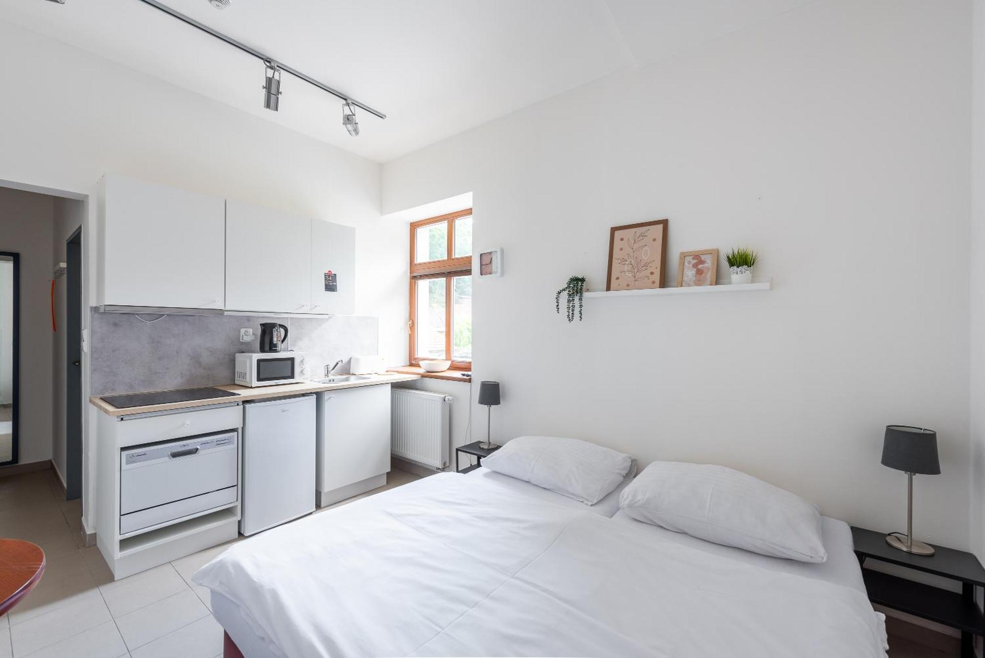 Apartman Muzeum Obchodu 카를슈테인 외부 사진