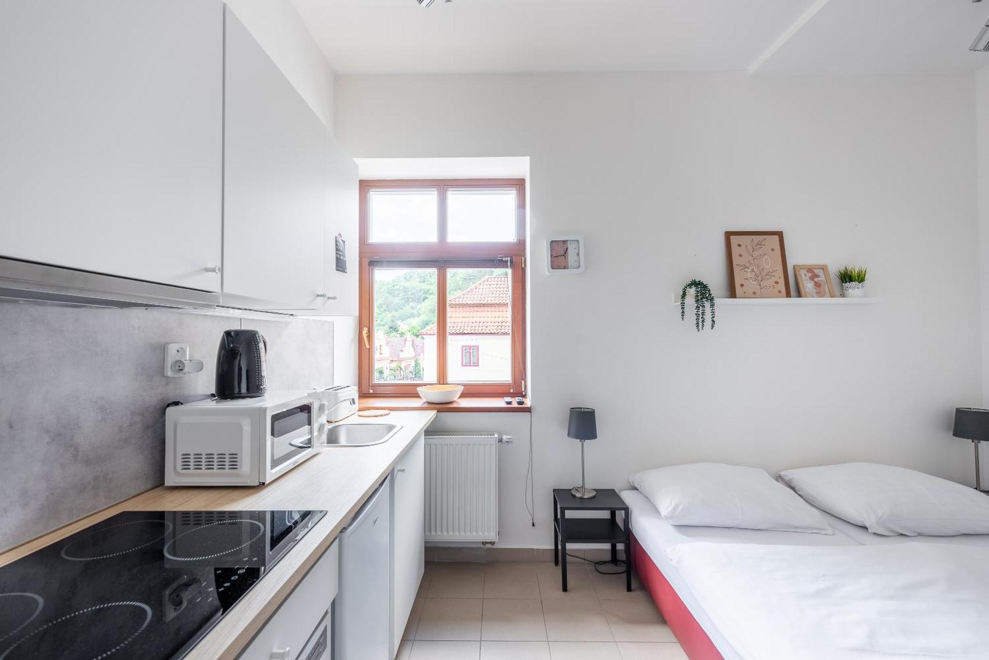 Apartman Muzeum Obchodu 카를슈테인 외부 사진